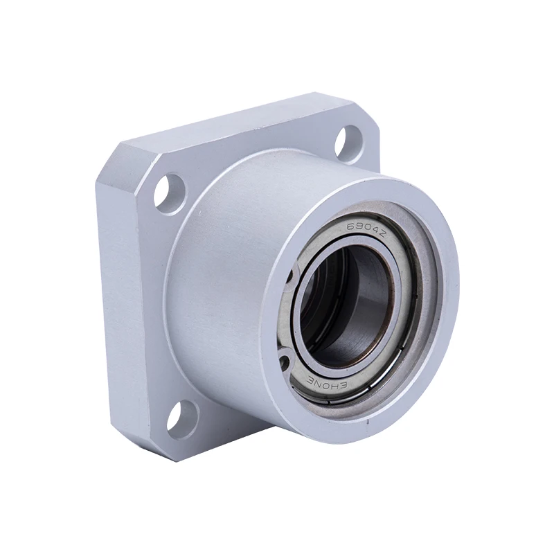 1PCS Square Flange Bearing Housing with Snap Ring Double Bearing Housing Support BGSB Square Type KBES