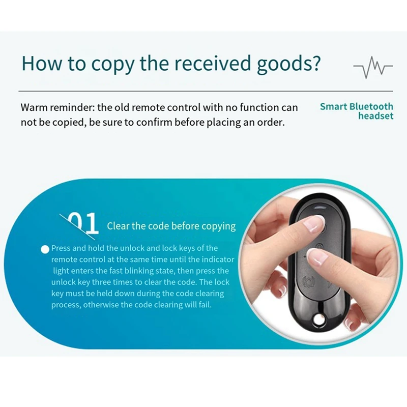 Universal Electric Garage Door Copy Duplicate Copy 4 Keys Car Door Access Copy Wireless Remote Controller, A Easy To Use