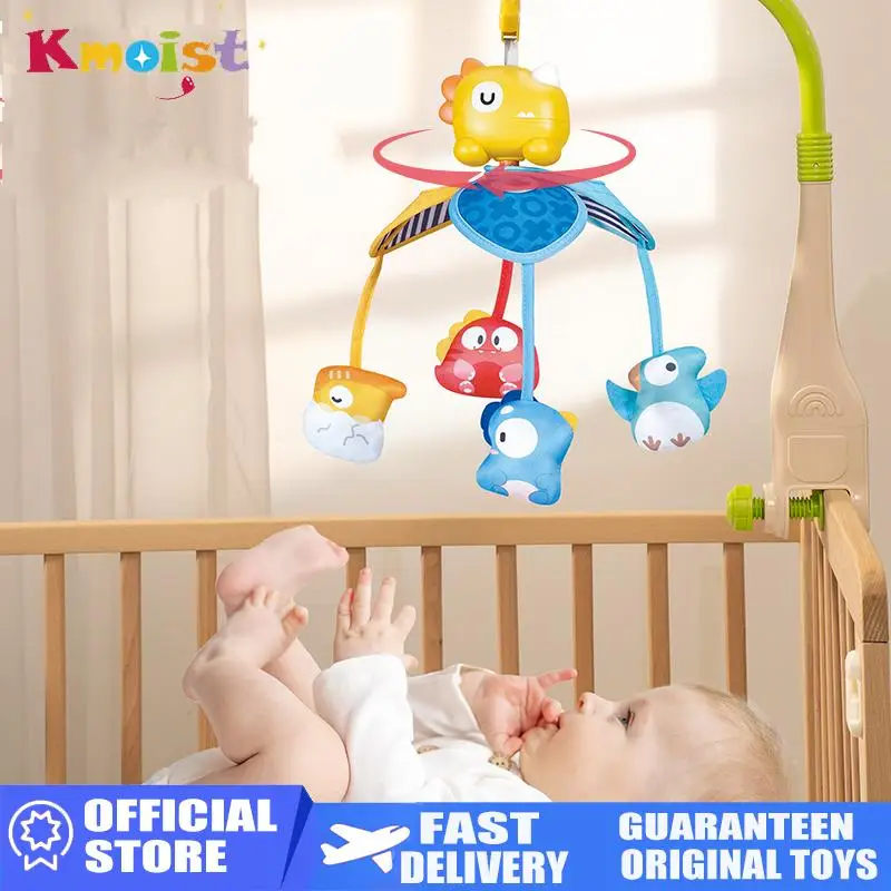 Musical Baby Crib Bell Soft Cotton Cartoon Animal Hanging Toy Acousto-Optic Mobile Bedside Toy Plush Style Kids Toys Xmas Gifts