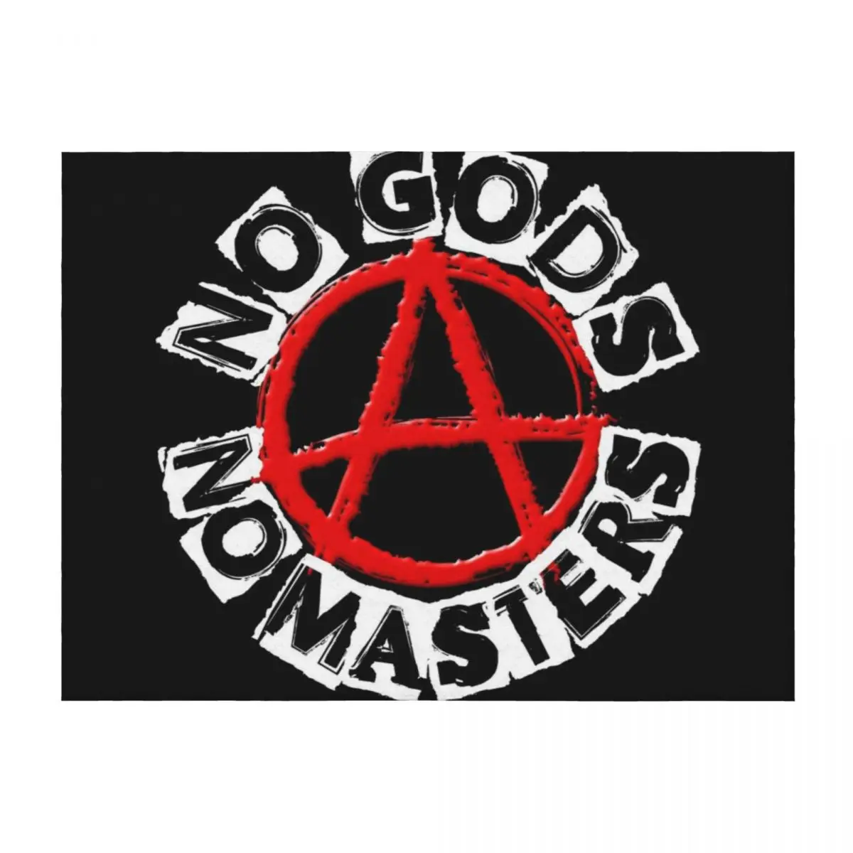 

NO GODS NO MASTERS Throw Blanket Thins Vintage sofa bed Hair Blankets