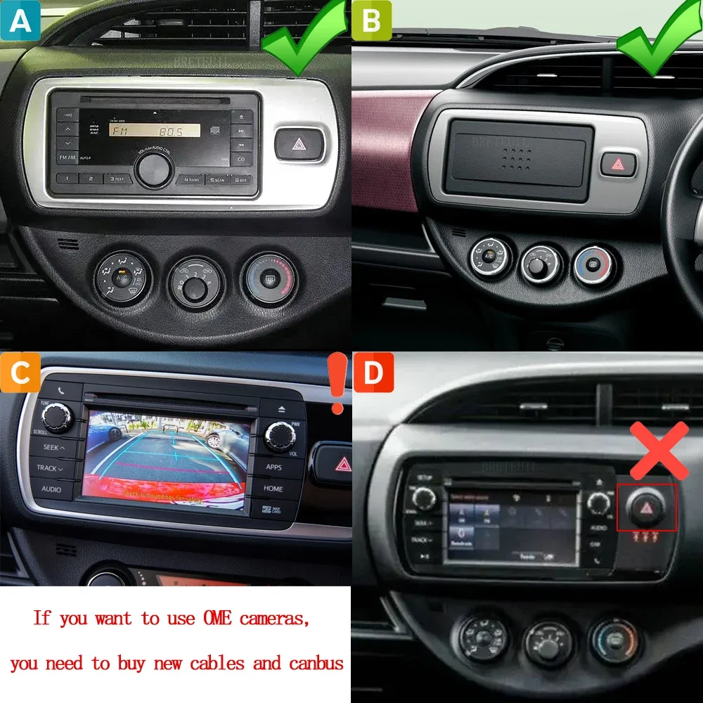 Android Car Radio for Toyota Vitz 2014-2020 9 Touch Screen