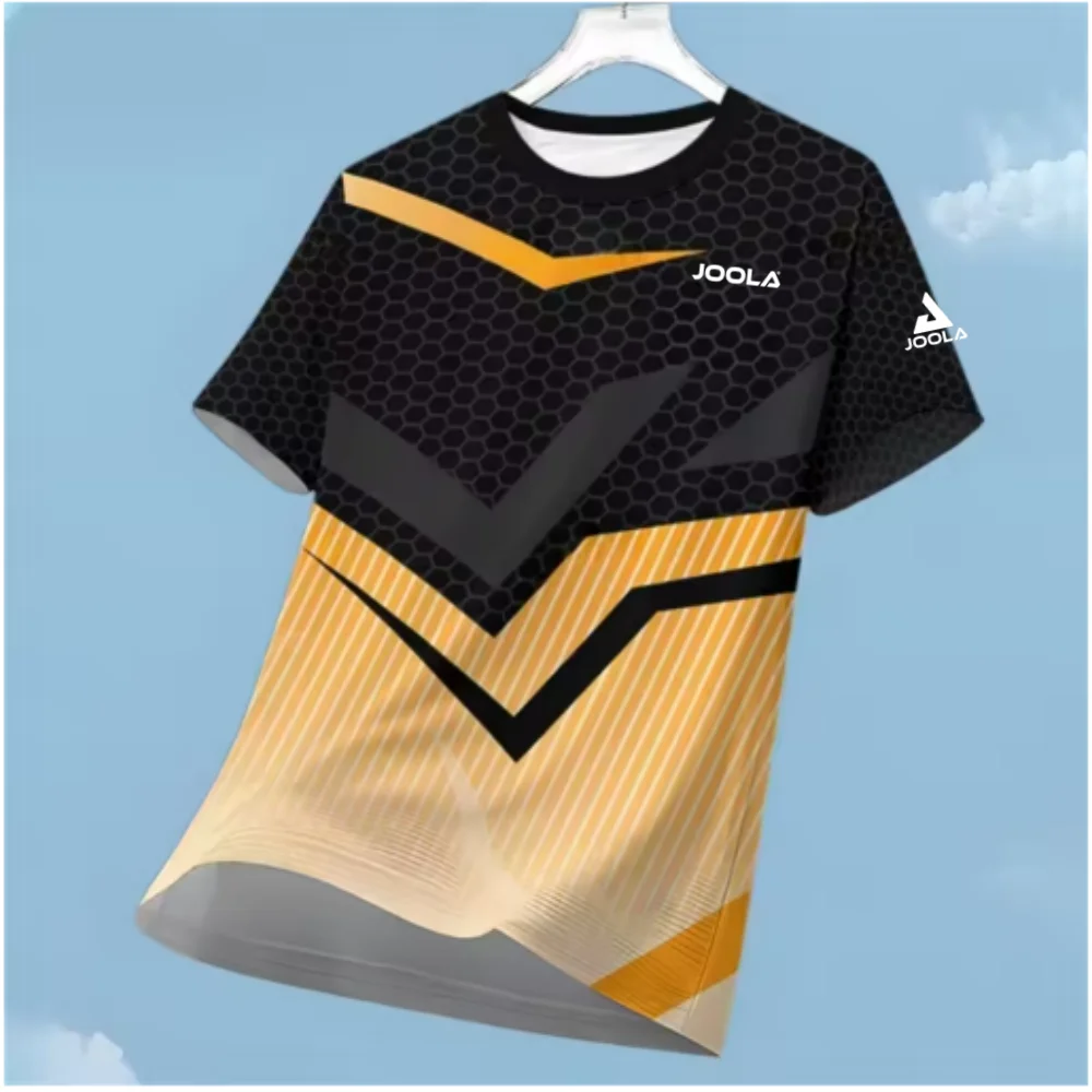  Novelty Geometric Color Block T-Shirt Men Summer Casual Short Sleeve StreetwearNice Quality Quick Dry Sport T-Shirt Men Black Y