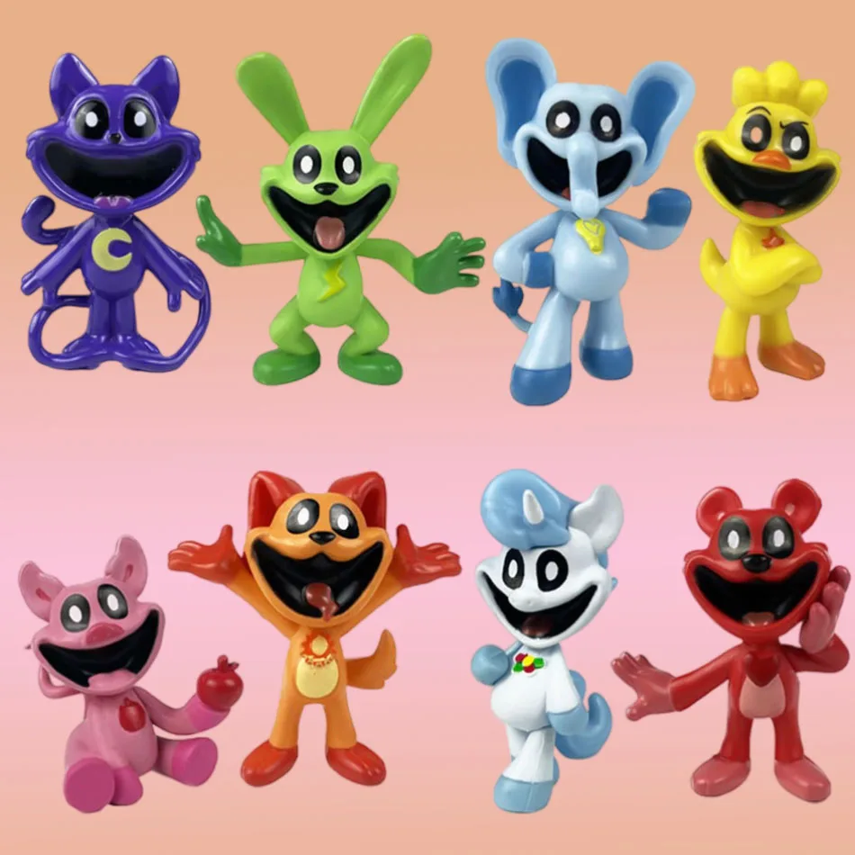 8 figurines de jeu Anime S-m-iling Catnaped Catnat en PVC, modèle de poupée, jouet, décoration de bureau, cadeaux d'anniversaire pour enfants, en stock, offre spéciale