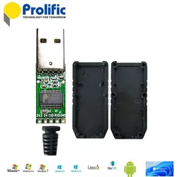 Prolific PL2303HX Version D USB to UART TTL 3V3 PCB Converter for PLC Flash Cable Programming Kit