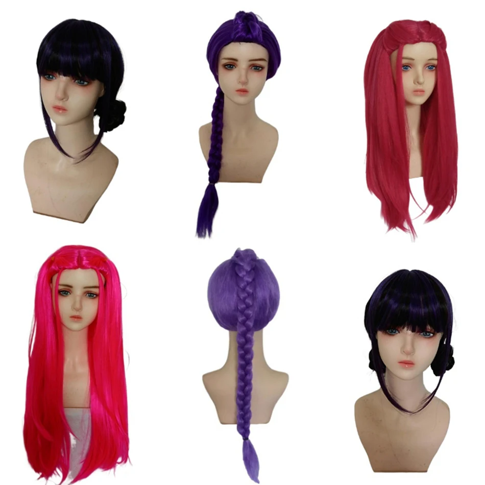 

Hunter Halloween Costumes Kids' Hair Accessories Cosplay Wig Baby Girl Group Braids Headwear Child Christmas Carnival Dress Up