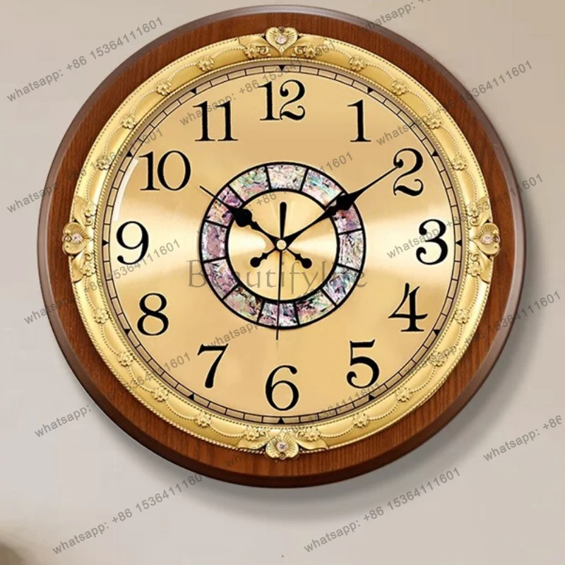 Light Luxury Design Wall Clock Art Minimalist Modern Round Fashion Wall Clock Flowers Designer Kawaii Metal Horloge Home Decor
