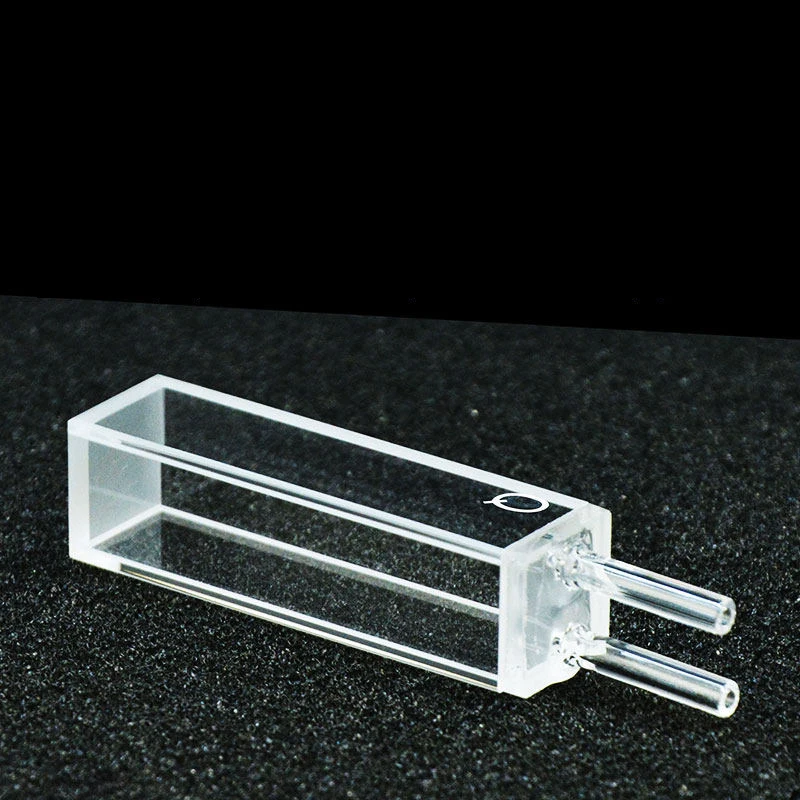 10mm vertical quartz fluorescent flow cell, fused and sealed, resistant to acid, alkali and high temperature