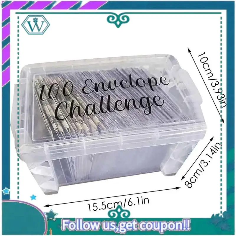 100 Envelope Challenge 100 Envelopes Money Saving Challenge Box Kit High Quality Perfect For 100 Day Savings Challenge