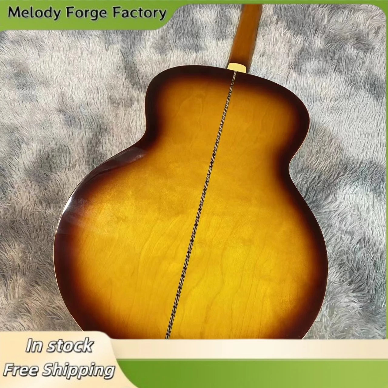 J200 Sunset Color Acoustic Guitar Spruce Solid Top Maple Back Side 42 Inch Retro Warm Tone Rosewood Fingerboard Beginner view 5