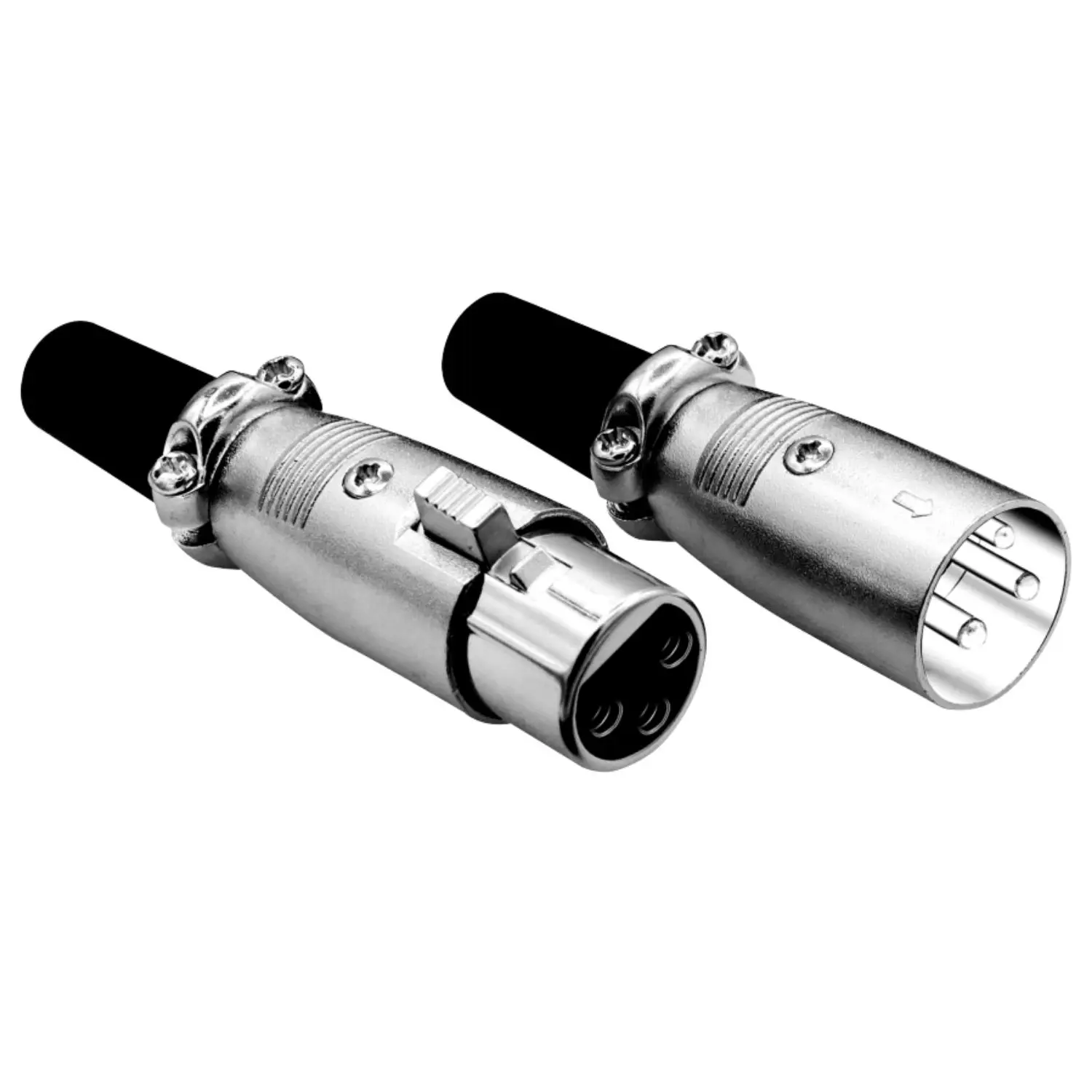 XLR Connector Male Female to 1/4 Audio Jack 3 Pin Secure Mic Plug w Locking Ends