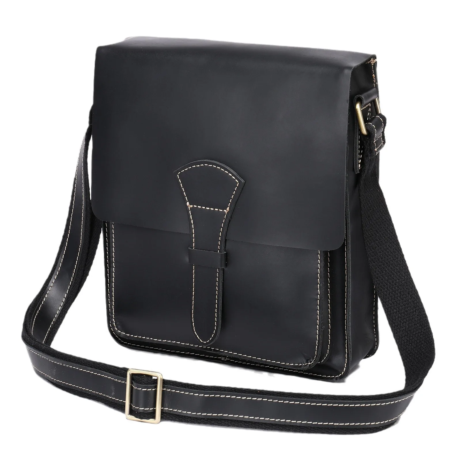 

Сумки-мессенджеры для мужчин, повседневная маленькая сумка через плечо из натуральной кожи на молнии, простая маленькая сумка через плечо, мужская сумка