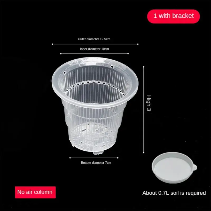 Orchid Flower Pots Mesh Planters Garden Pots Plastic Transparent Breathable Container Drainage Hole Orchid Cattleya Planting