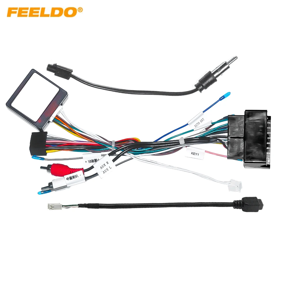 Car 16pin Power Cord Wiring Harness Adapter For Opel Combo/Corsa/Tigra Installation Head Unit