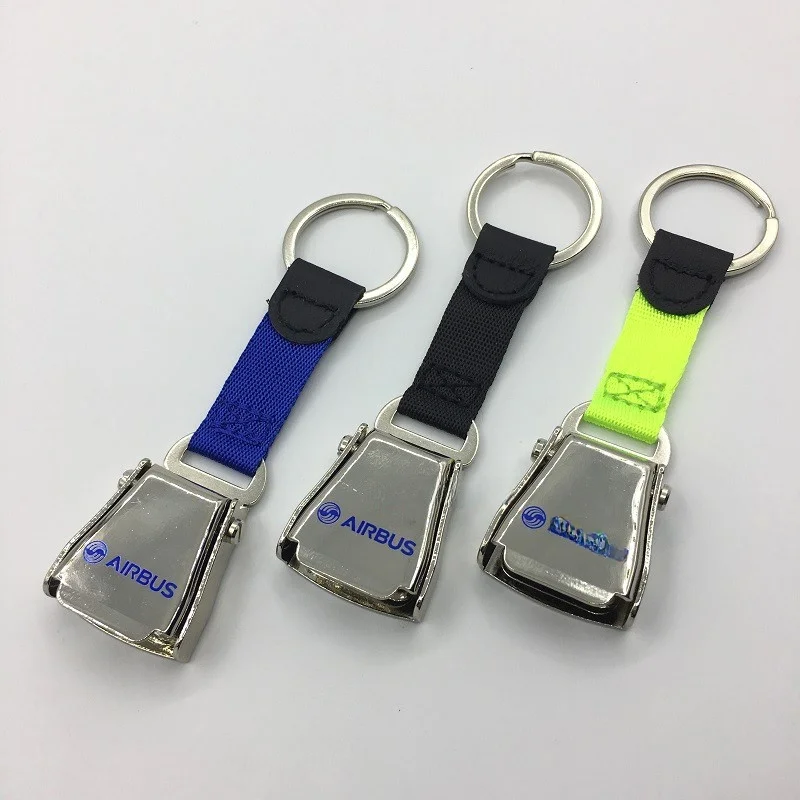 New Boeing Airbus Logo Metal Keychain Aviation  Buckle Style Key Ring Bag Hanging Ornament Chain Accessory
