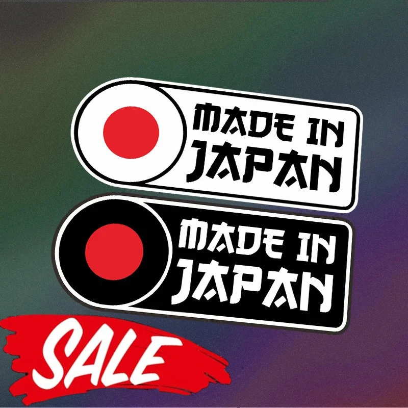 JDM Flag Bumper Reflective Sticker Vinyl Decal Japanese Car JDM Sticker For Honda