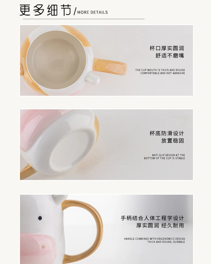 Creative Personality Cute Mug With Lid Spoon Milk Mugs Fashion Girl Water Cup lovers Gift Net Red Cup