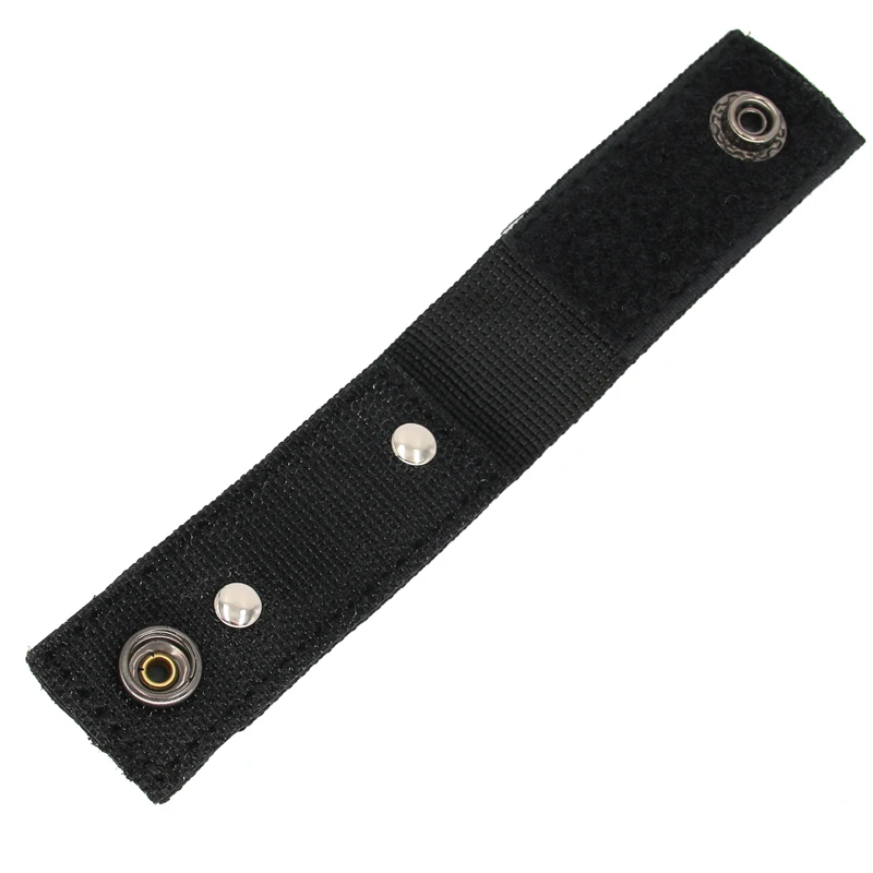 Metal Hand Mic Hanger Shoulder Badge Molle Tactical Tank Top Nylon Ribbon Round Button Back Button Hand Mic Metal Buckle