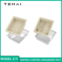 TEMAI Center Console Tray Organizer 2021-2023 Tesla Model 3/Y accessori lavabile tesla mapper