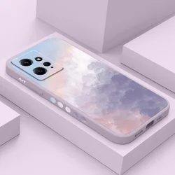 Texture Toning Phone Case For Xiaomi Redmi Note 13 12 12S 11 11S 10 10T 10S 9 9S 8 7 Pro Plus 4G 5G Liquid Silicone Cover