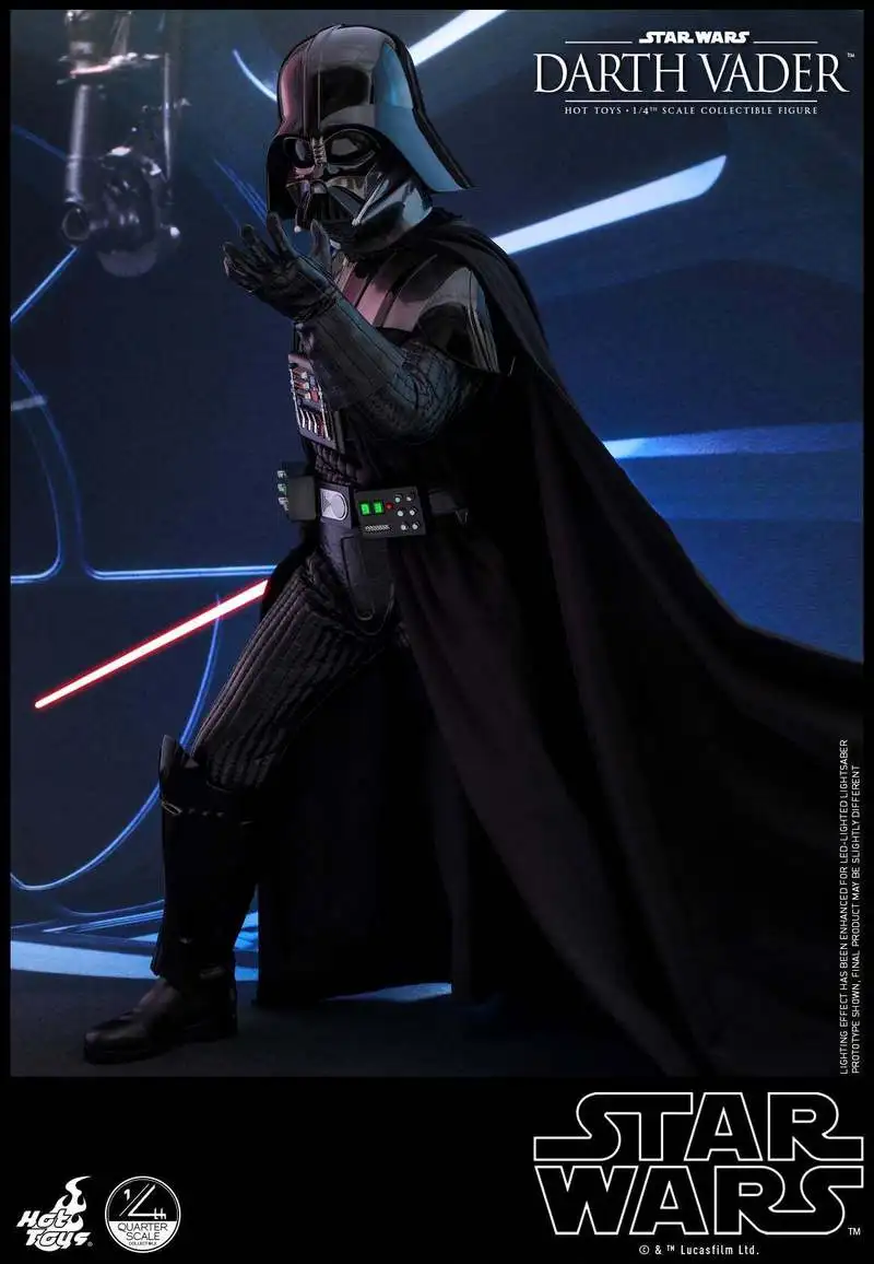 

HotToys Star Wars Darth Vader 1/4 Scale Articulated Action Figure Special Edition with LED Light up Stand Collectible QS013