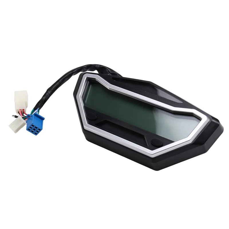 

OB-New Motorcycle Modified Gauge Adjustable 7-Colour HD LCD Display Cross-Cycling Bike Code Meter Speedometer
