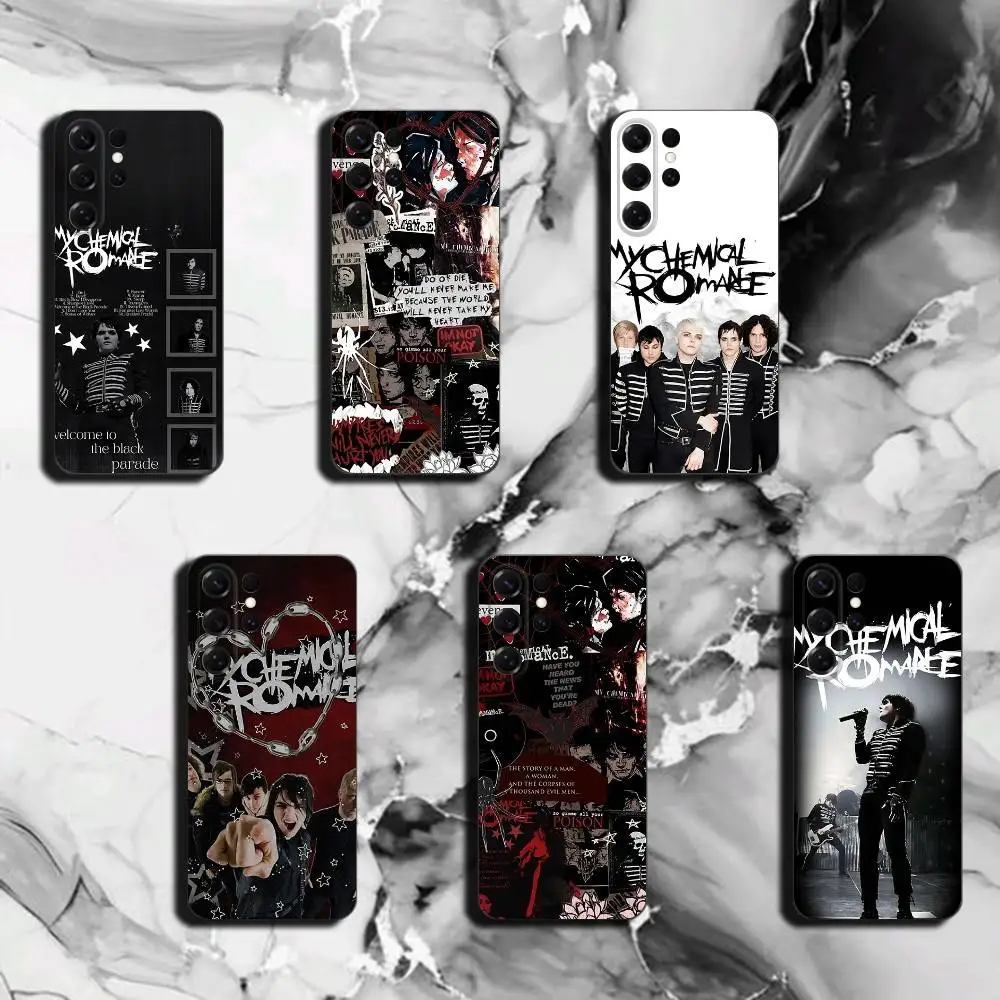My Chemical R-Romance2026 for Samsung S26 25 24 23 22 21 Ultra Case Liquid Silicone Soft Shell Plus