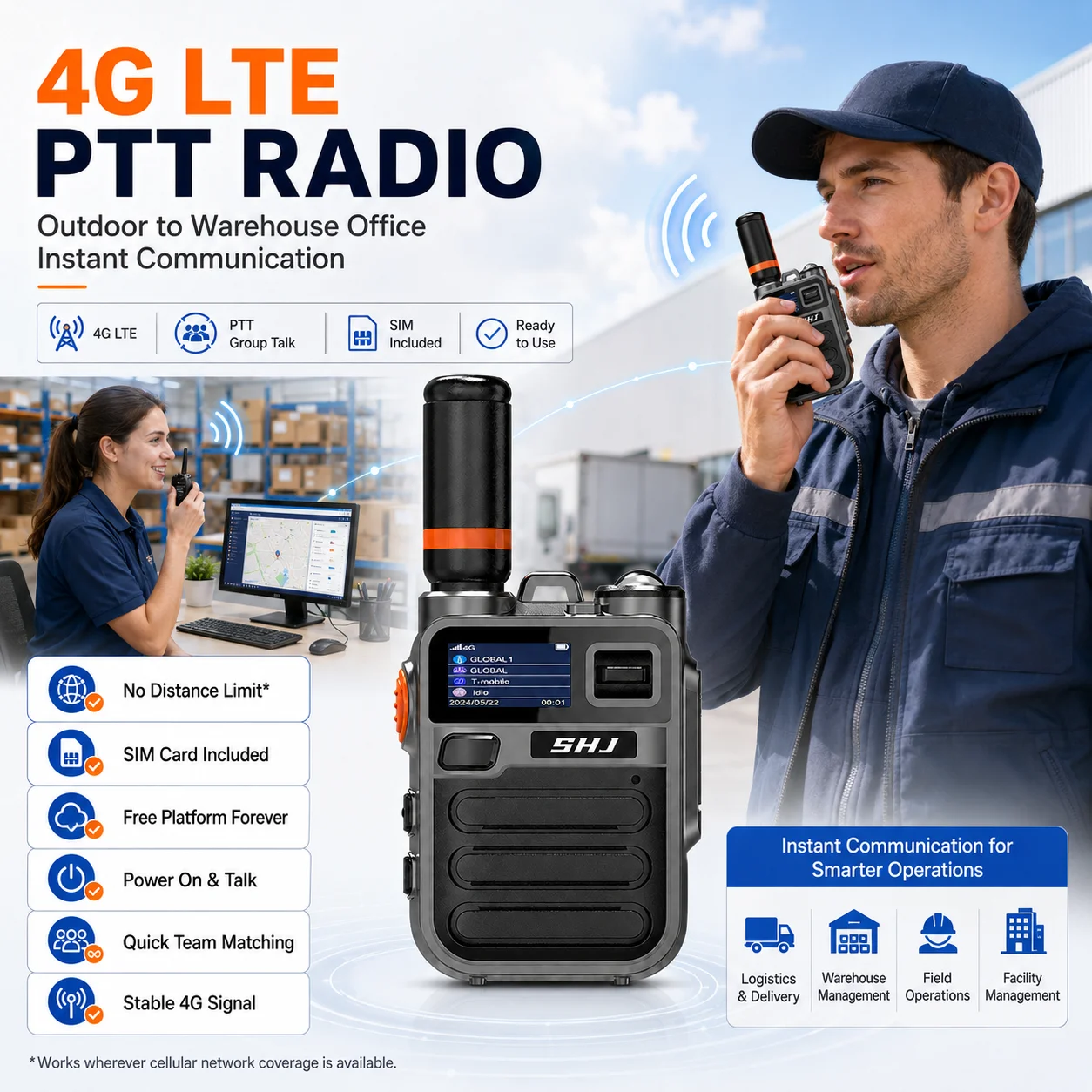 shj-k28-4g-lte-poc-two-way-radio-with-sim-card-no-range-limit-lifetime-free-platform-stable-signal-ready-to-use-group-calls