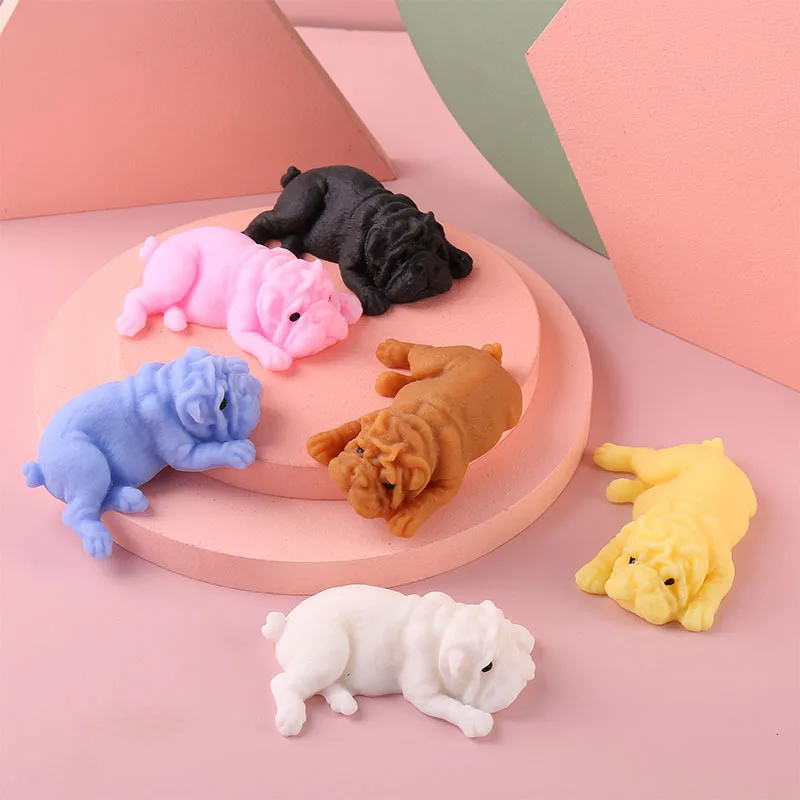 Squishy chiens Anime Fidget jouets Puzzle Simulation créative décompression jouet Kawaii chien anti-Stress jouets fête cadeaux de vacances