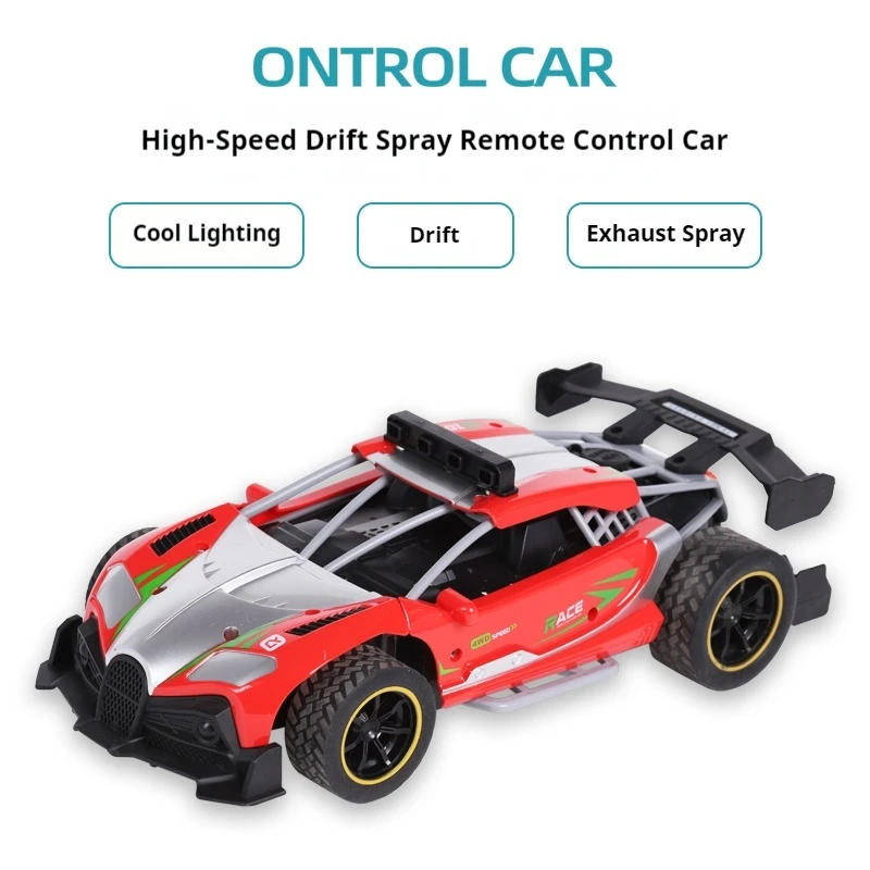

Новый радиоуправляемый автомобиль с дистанционным управлением, высокоскоростной дрейф-спрей, зарядка, детский электрический гоночный автомобиль, светящаяся модель спортивного автомобиля, игрушки