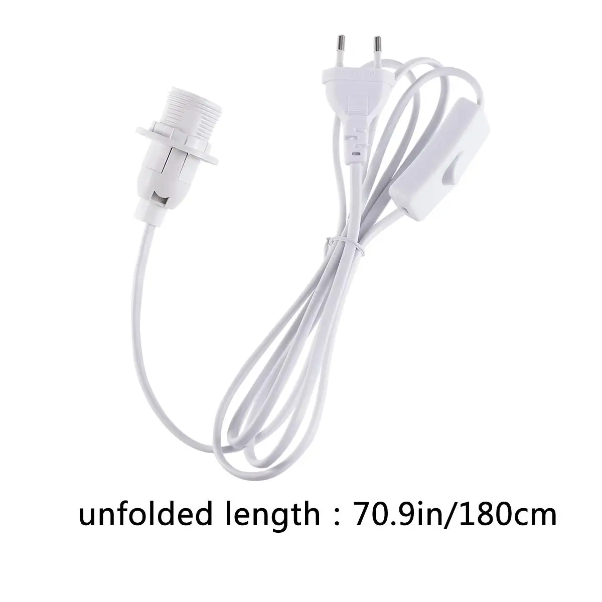

E14 Lamp Head Extension Cord Switch Light Easy Install On/Off Toggle Bedroom Kitchen Outdoor Decor Wedding Party Yard BBQ