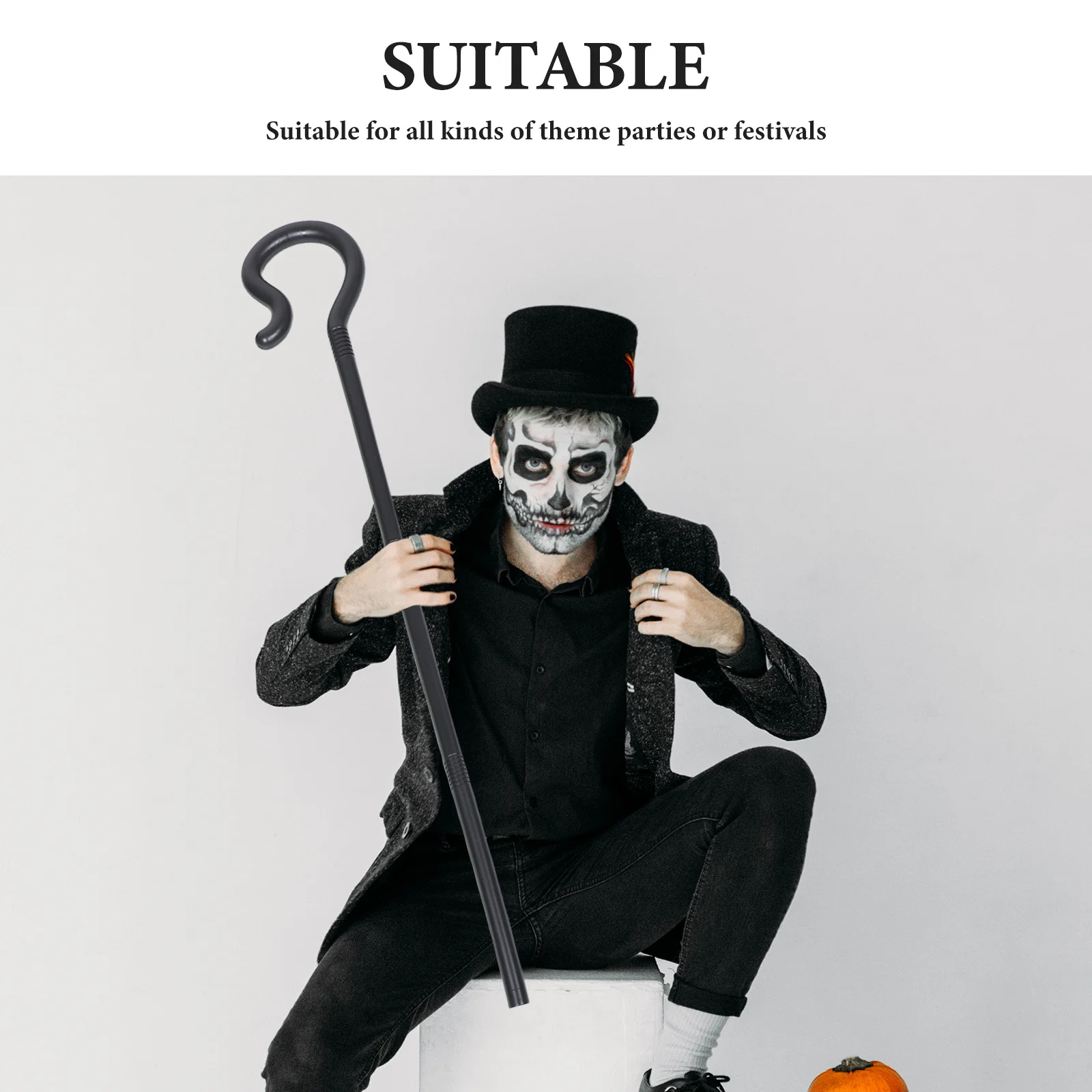 Bastón de plástico para decoración de vacaciones para niños, accesorio de disfraz de Cosplay, fiesta de baile, palo de decoración para escenario, 3 uds.