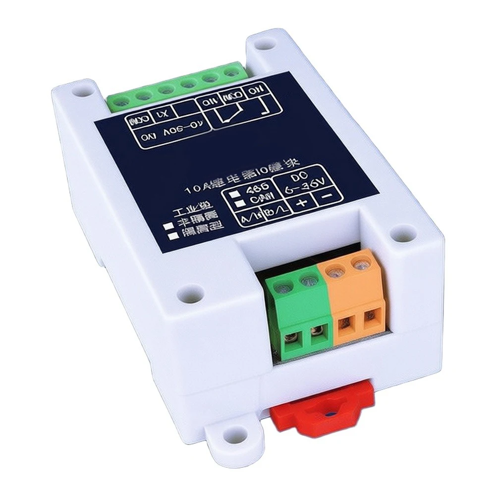 1 Channel Isolated RS485 Relay Module with 10A Rating and Compatibility with PLCs Sensors and Industrial Controllers