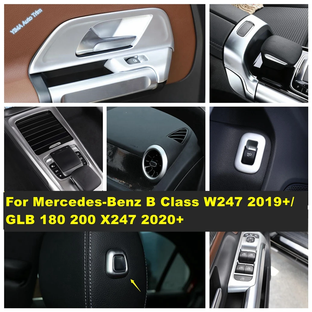 

Seat Head Pillow Adjust / Rear Trunk Switch Cover Trim For Mercedes-Benz B Class W247 2019 - 2021 / GLB 180 200 X247 2020 - 2024