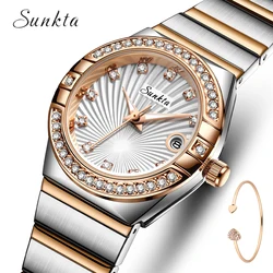 LIGE Luxury Fashion Watch for Women Elegant Stainless Steel Women Watches Luminous Waterproof Quartz Date Wristwatch Ladies Gift