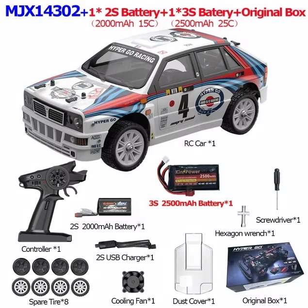 MJX Hyper Go 14301/14302/14303 1/14 2.4G Sport Drift RC Auto 42 km/u 4WD Borstelloze Hoge Snelheid Voertuigmodellen Geschikt voor Beginners