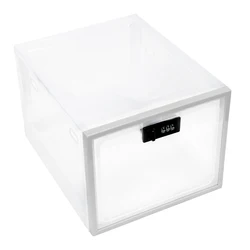 Sneaker Storage Box Transparent Food Storage Box with Code Lock Compact Sanitary Mobile Phone Tablet Code Box