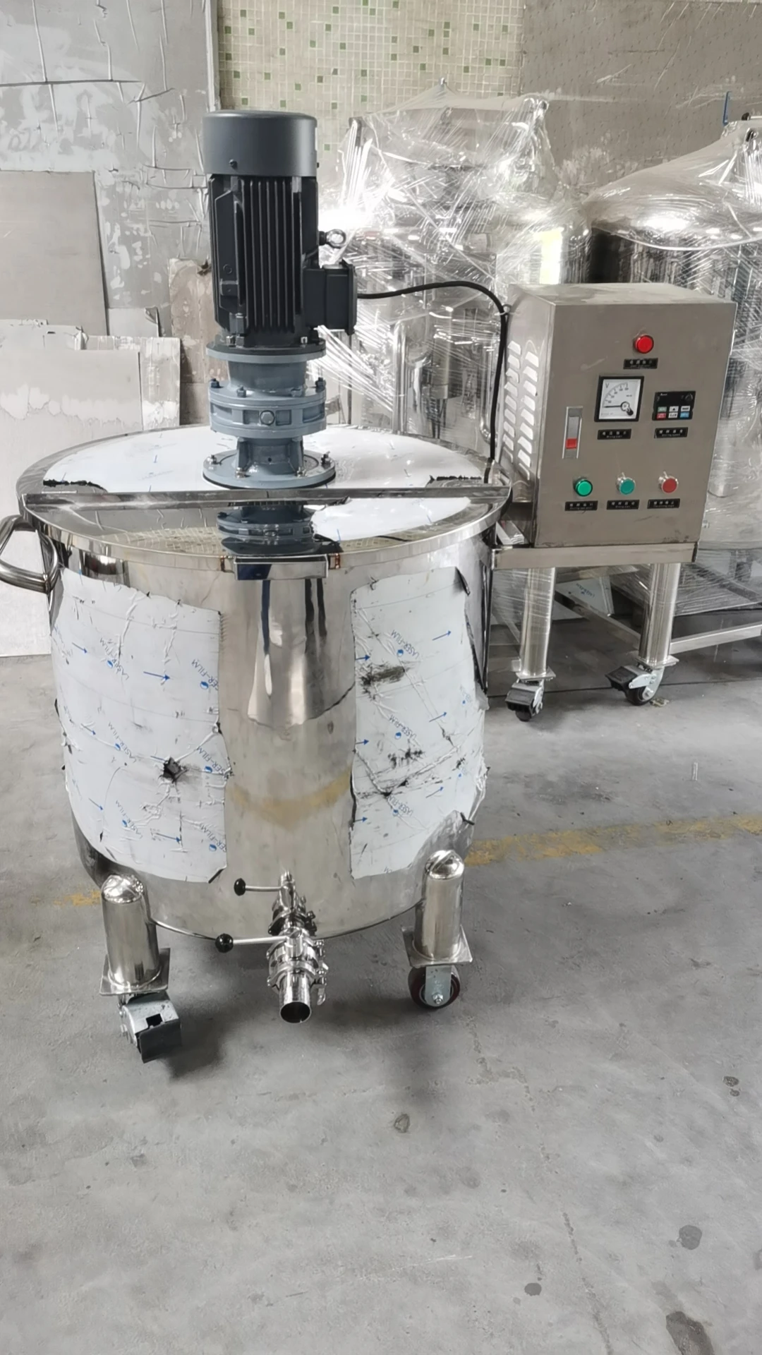CE Best Price Stainless Steel Electrical Heating Wax Fat Candle Mixing Agitator Storage Holding Chocolate Melting tank