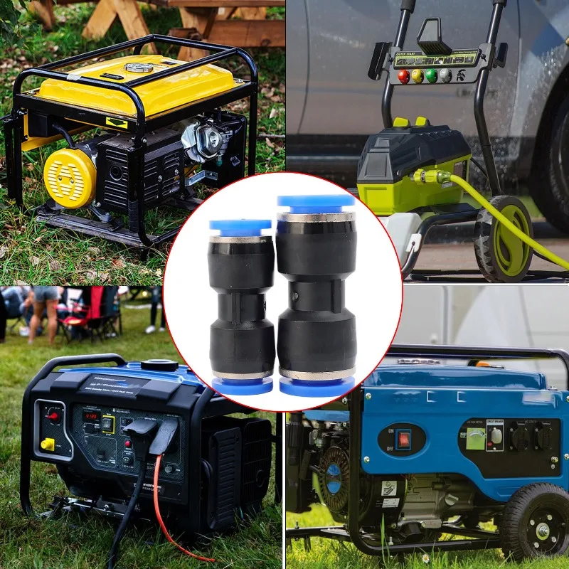 هوائي سريع موصل PU مستقيم من خلال موصل الخرطوم الهوائي ضاغط الهواء الاتصال السريع موصل هوائي 4/6/8/10/12 مللي متر #5