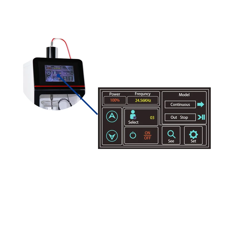 New Type All-in-One 1000W WX-1000ZXL Ultrasonic Processor Cell Disrupter 0.1-1200ml CE ISO