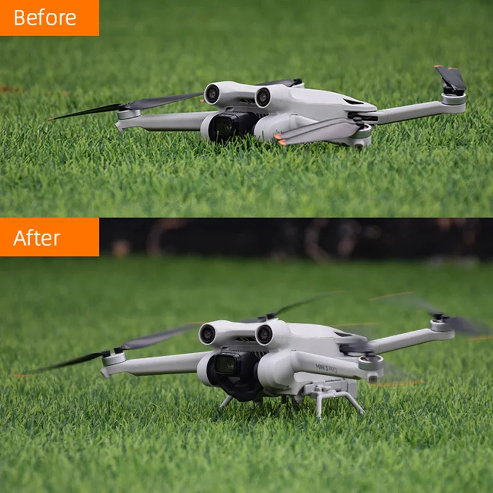 DJI 미니 3 프로용 접이식 랜딩 기어, 삼각대 확장 보호기, 드론 액세서리용 경량 낙하 방지 버퍼