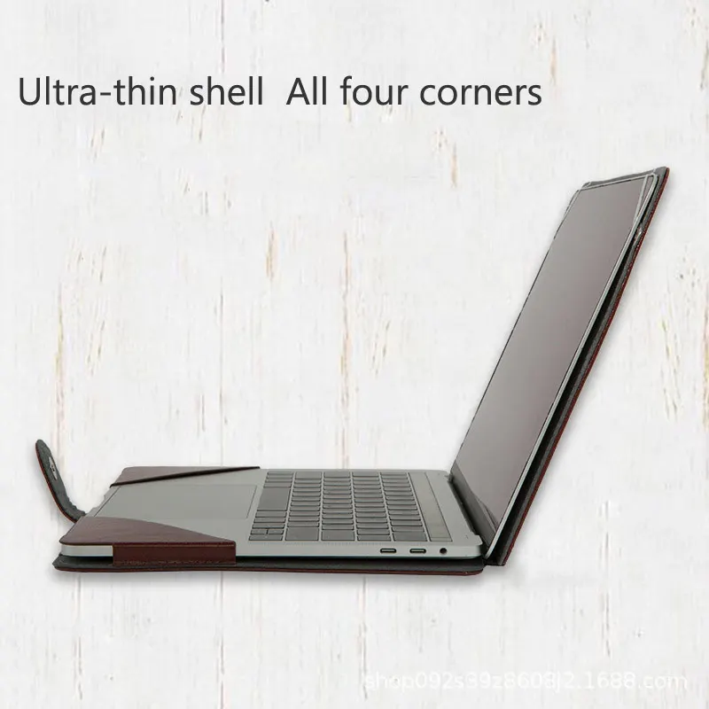 PU Leather Case for Apple MacBook Air Pro Retina Air Pro 16 2020 15 13 12 11 Protective Laptop Cover Bag Mac Book 13.3 15.5