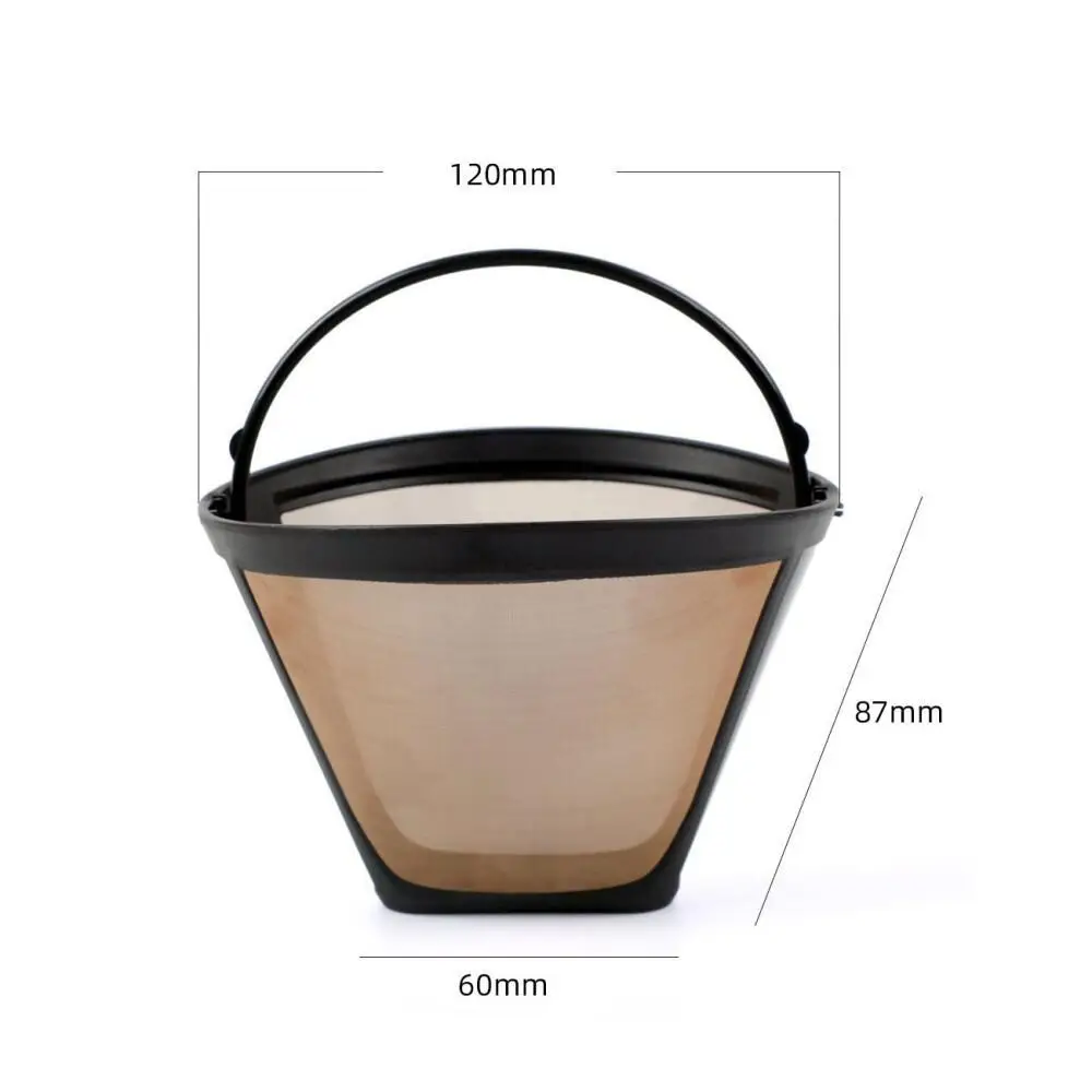 Stainless Steel Coffee Filter Screen Golden Separation Strainer Tea Maker Machine Accessory Gouache Exquisite Barista Equipment