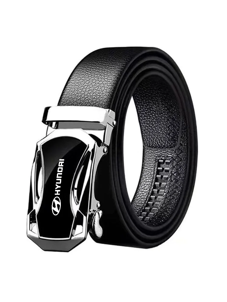 موضة رجال الأعمال حزام فاخر حزام مشبك معدني حزام التلقائي مشبك أحزمة الجينز لشركة هيونداي كونا i10 i30 توكسون N Line