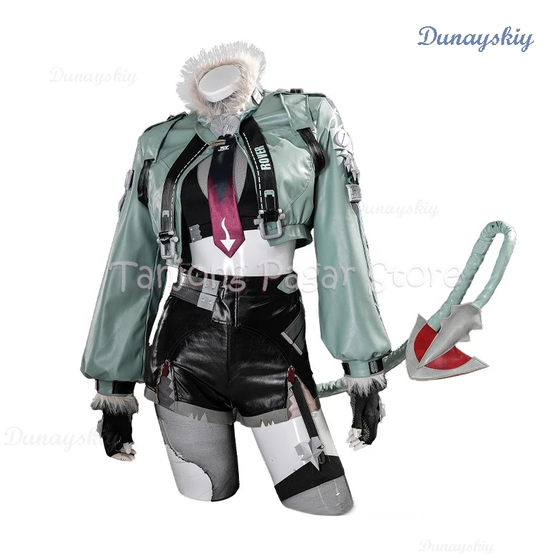 

Zenless Zone Zero Jane Doe Cosplay Costume Wig Set Tail Ear Game ZZZ Jacket Halloween Party Women Uniform High Quality Clothes