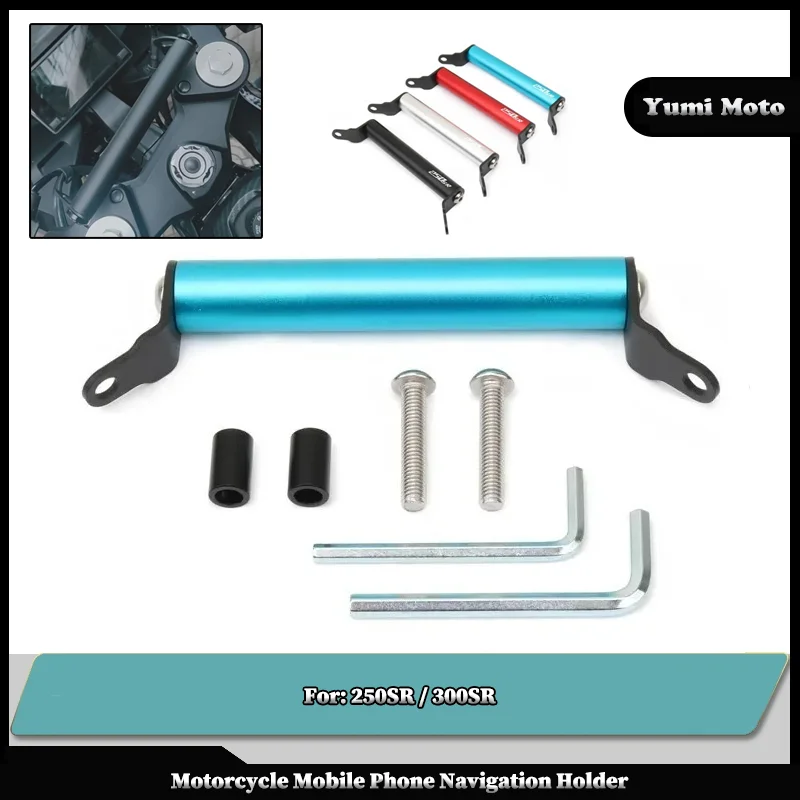 

Fit For CFMOTO CF SR250 250SR 300SR 250 SR 300 2023 Motorcycle SMART Phone GPS Navigation Plate Bracket Handlebar Adapt Holder