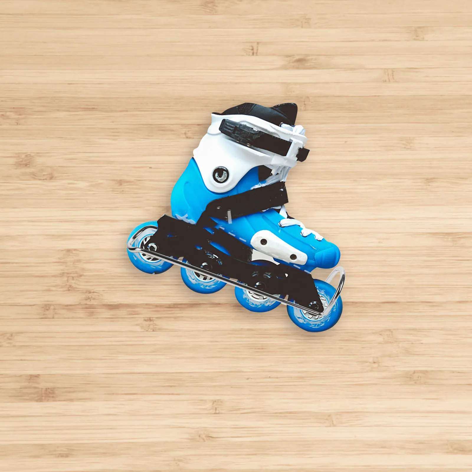 Heavy Duty Ice Skates Rack Wall Mount Slotted Design Roller 