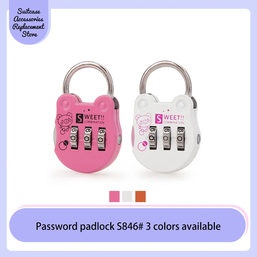 Luggage password padlock Luggage password lock Gym cabinets padlock multi-color optional password lock head one piece