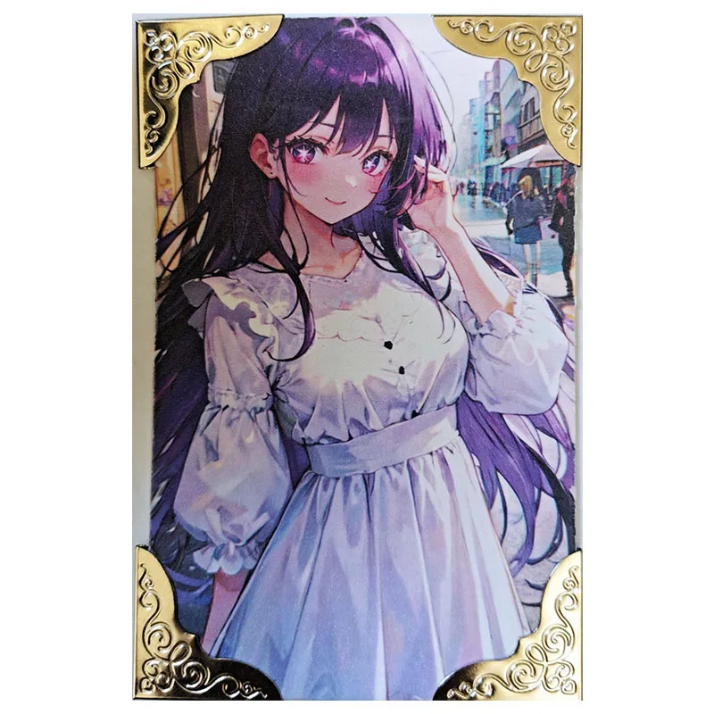 Anime Goddess Story Rare Refraction Game Collectible Card Eula Keqing Himeko Yoimiya Hu Tao Kafka Toys for boys birthday present