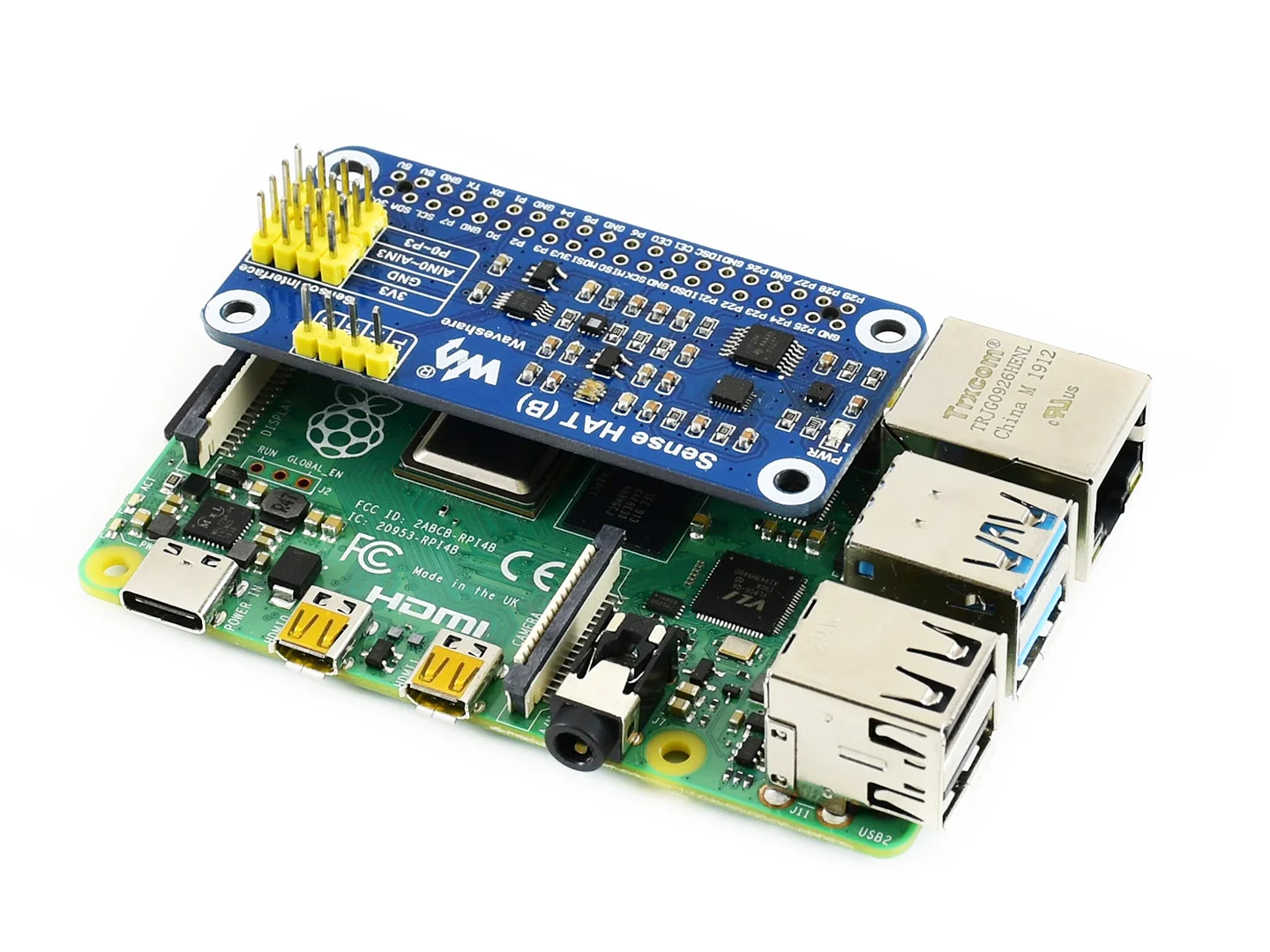 SGP40 VOC-sensor, digitale SGP40 VOC (volatile organische verbindingen) gassensor, I2C-bus, ondersteunt kaarten uit de Raspberry Pi-serie