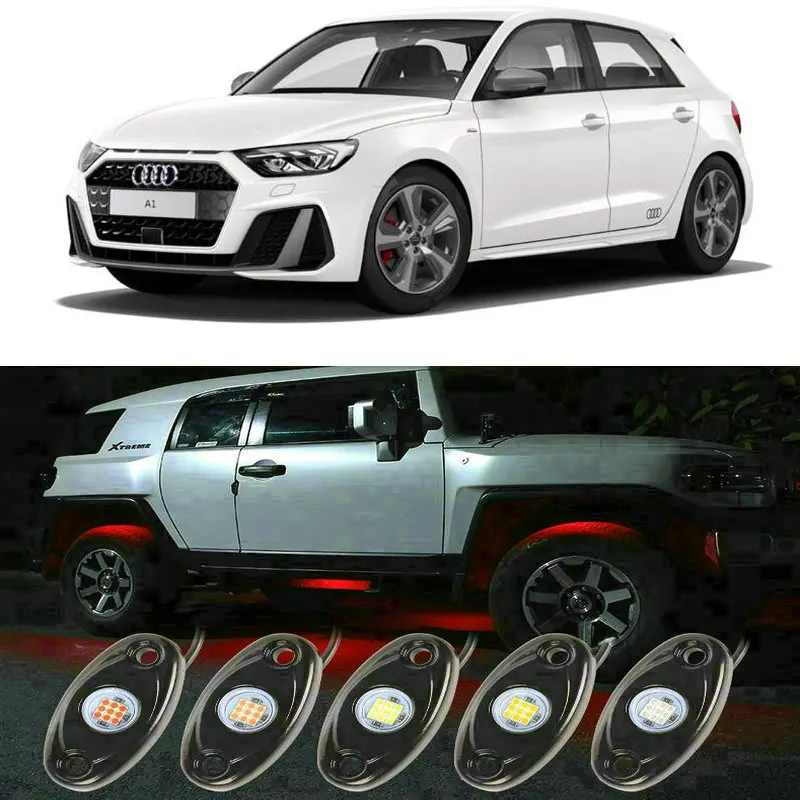 4pc Car Accessories Car Led Chassis Light For audi A1 A3  A4 B9 A8  Q3  Q5 Q7 4L 4M A6 A5  A6 tt